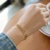 The golden chain bracelet is a simple and versatile fashion and light luxury accessory for ladies details Picture